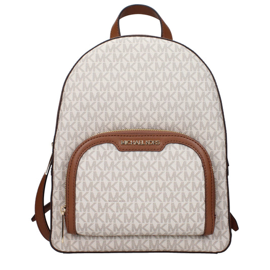 Mochila Michael Kors de tela beige