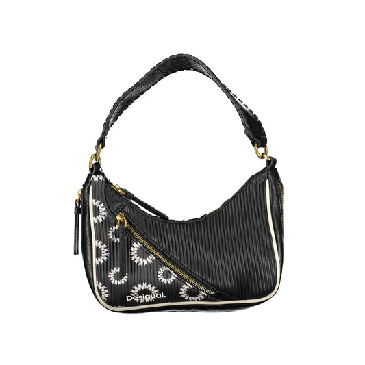 Bolso de mano para mujer Desigual de poliuretano negro