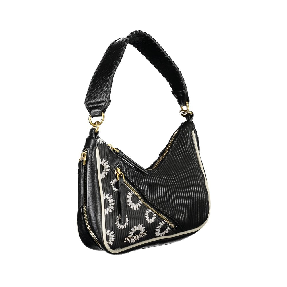 Bolso de mano para mujer Desigual de poliuretano negro