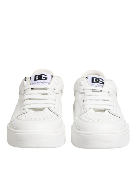 Zapatillas Dolce & Gabbana Miami bajas de cuero blancas