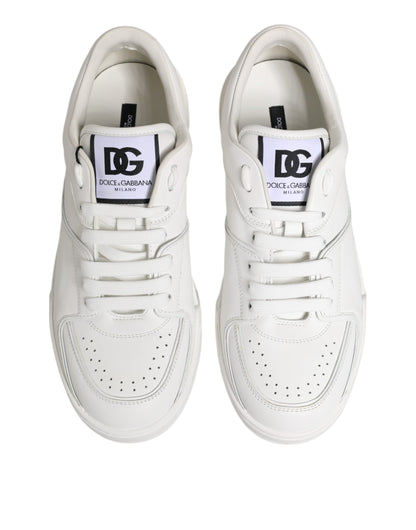 Zapatillas Dolce & Gabbana Miami bajas de cuero blancas