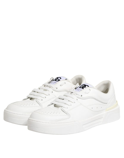 Zapatillas Dolce & Gabbana Miami bajas de cuero blancas