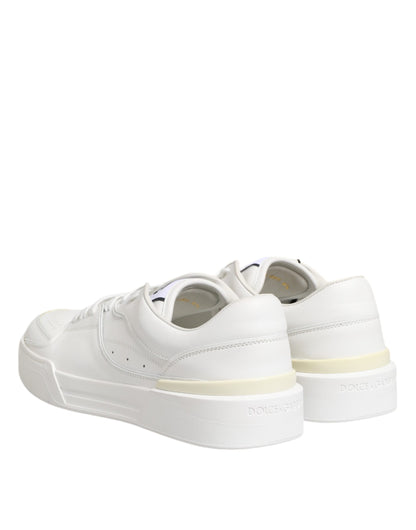 Zapatillas Dolce & Gabbana Miami bajas de cuero blancas