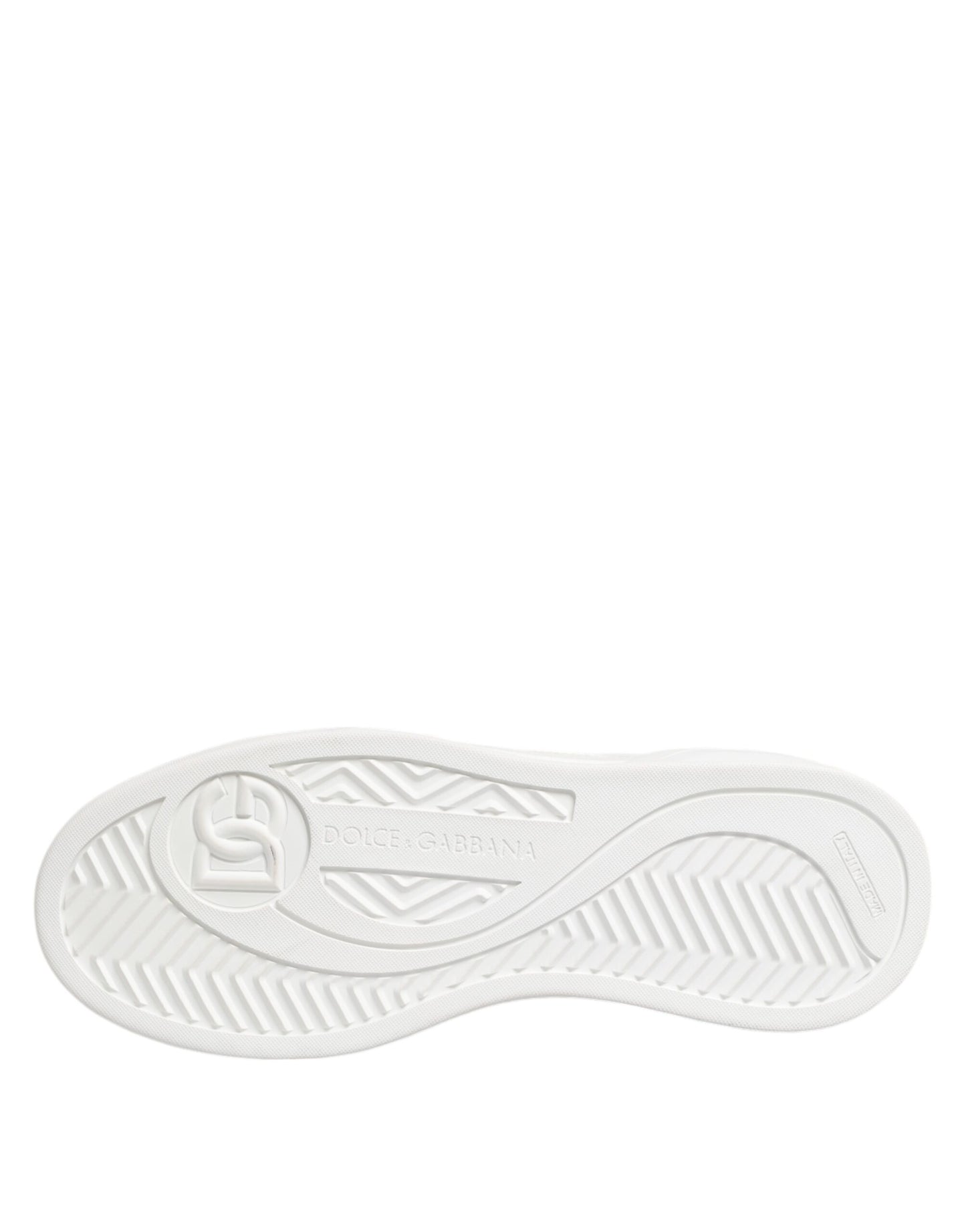 Zapatillas Dolce & Gabbana Miami bajas de cuero blancas