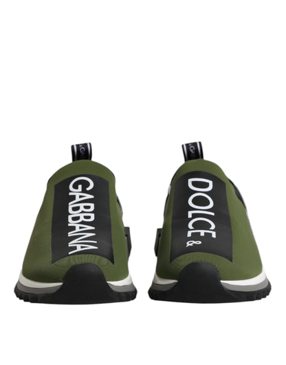 Zapatillas bajas de hombre Sorrento con logo verde de Dolce & Gabbana