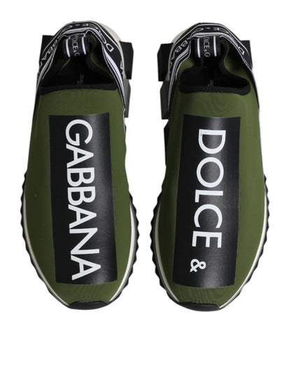 Zapatillas bajas de hombre Sorrento con logo verde de Dolce & Gabbana