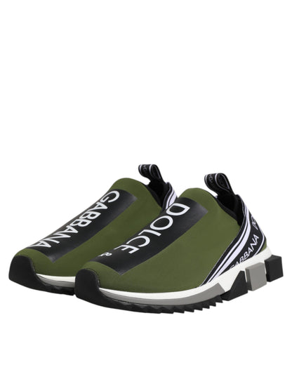 Zapatillas bajas de hombre Sorrento con logo verde de Dolce & Gabbana