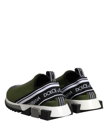 Zapatillas bajas de hombre Sorrento con logo verde de Dolce & Gabbana