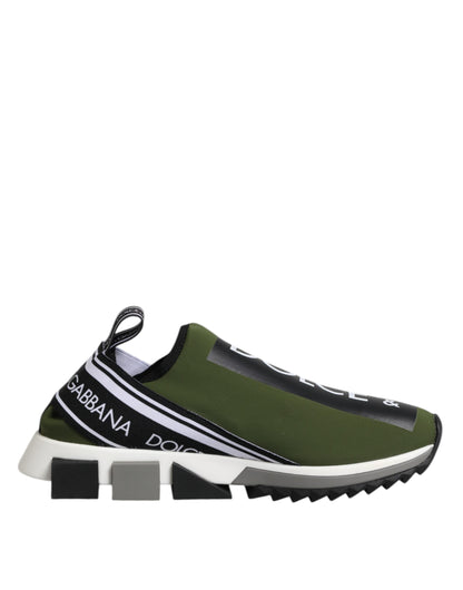 Zapatillas bajas de hombre Sorrento con logo verde de Dolce & Gabbana