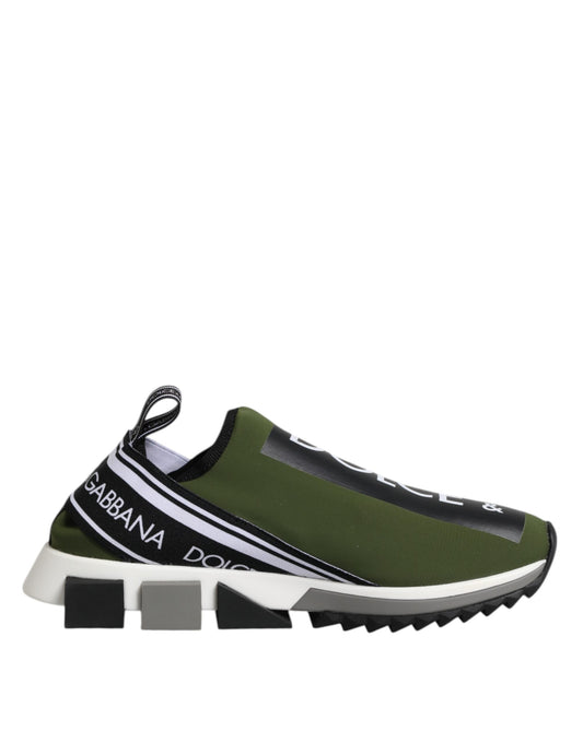 Zapatillas bajas de hombre Sorrento con logo verde de Dolce & Gabbana