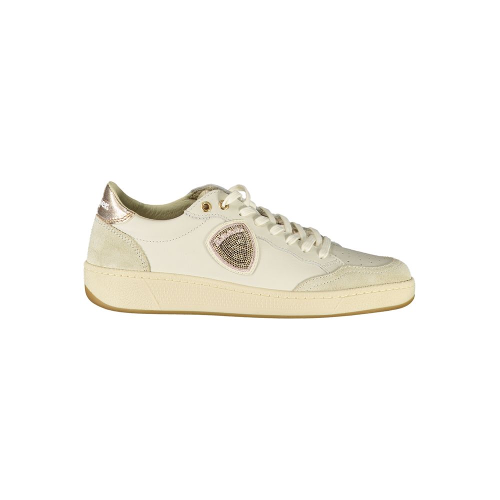 Zapatillas Blancas de Cuero para Mujer Blauer