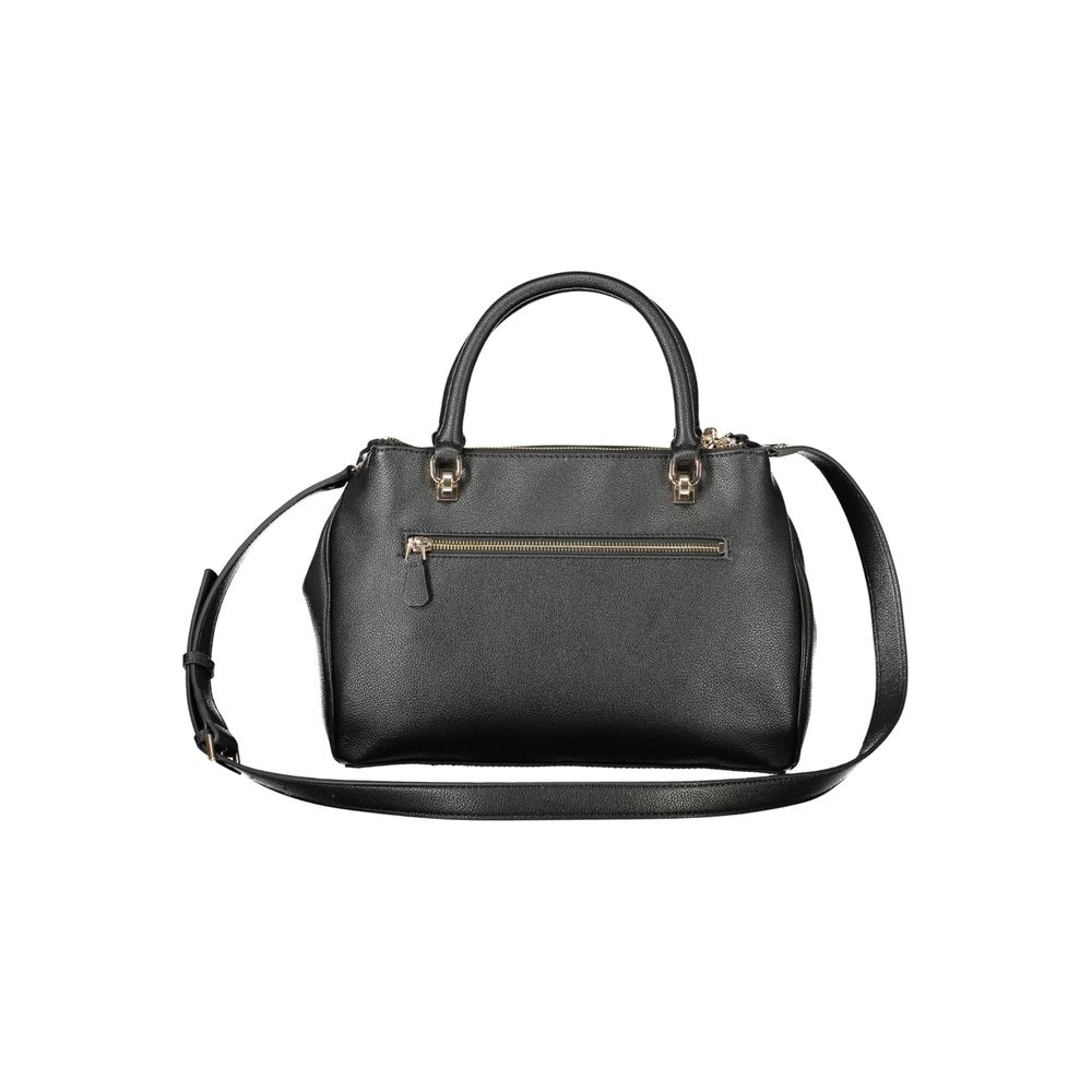 Bolso de mano de poliuretano negro para mujer Guess Jeans