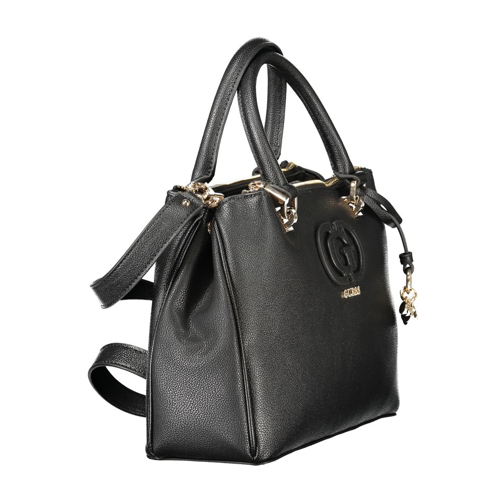 Bolso de mano de poliuretano negro para mujer Guess Jeans