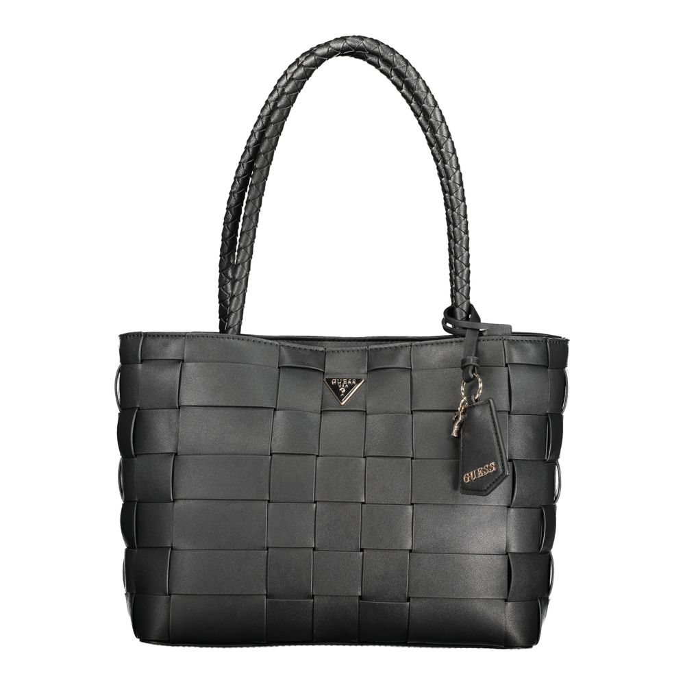 Guess Jeans Nero Poliuretano Bolso de Mujer