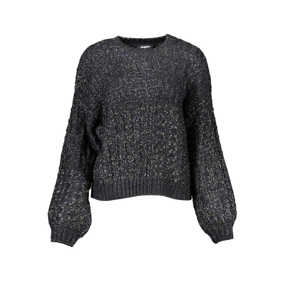 Suéter negro de acrílico Desigual para mujer