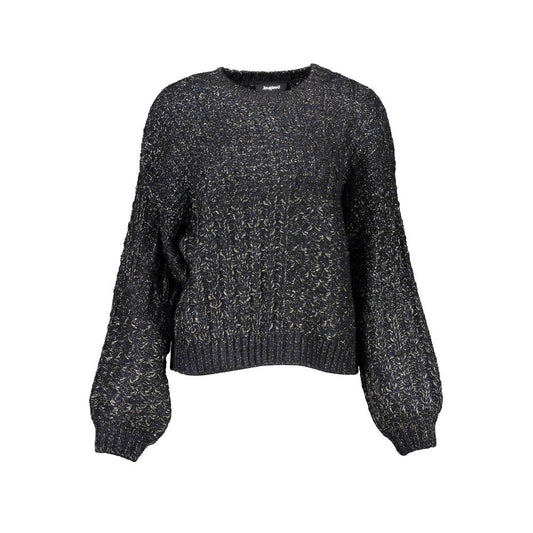 Suéter negro de acrílico Desigual para mujer