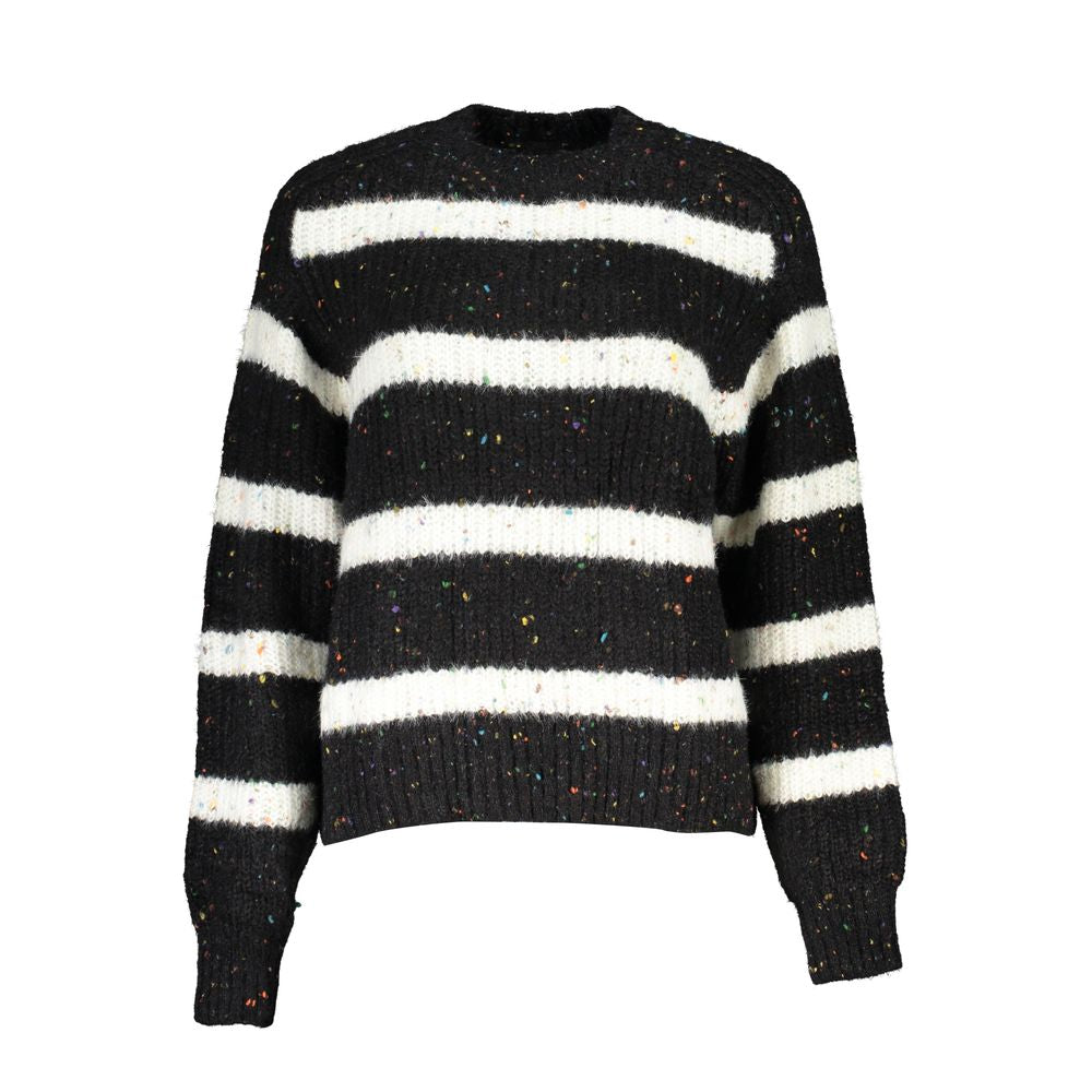 Jersey de cuello alto negro de acrílico para mujer Desigual