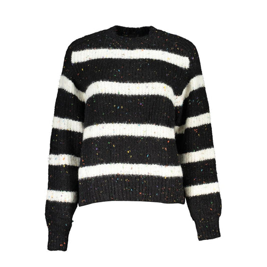 Jersey de cuello alto negro de acrílico para mujer Desigual