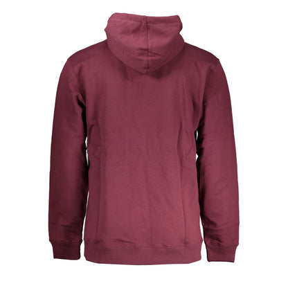 Sudadera roja de algodón con capucha para hombre Vans