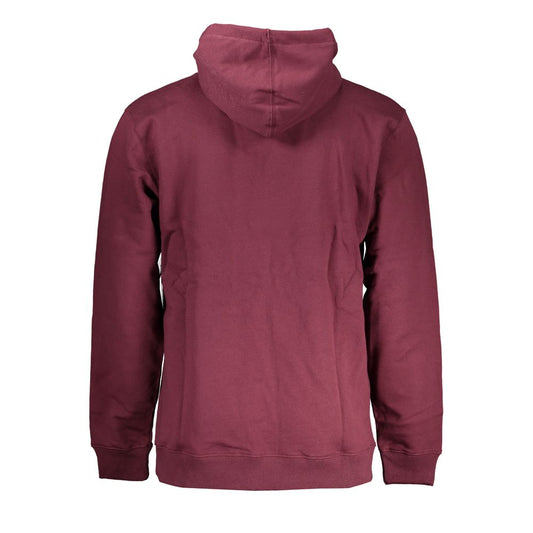 Sudadera roja de algodón con capucha para hombre Vans