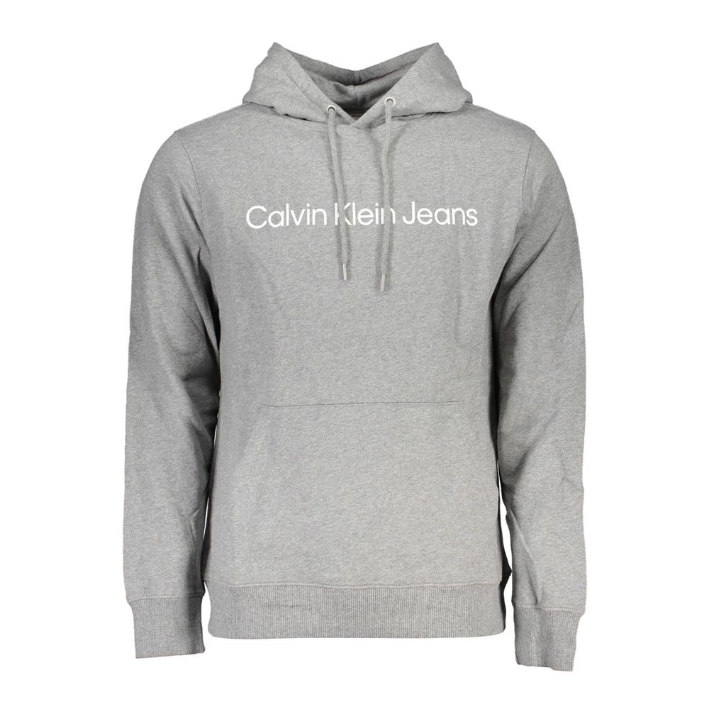 Sudadera de algodón gris para hombre Calvin Klein