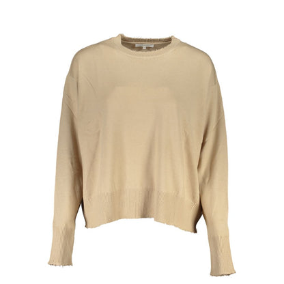 Patrizia Pepe Suéter de Mujer de Punto Beige