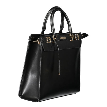 Bolso de mano Guess de poliuretano negro para mujer