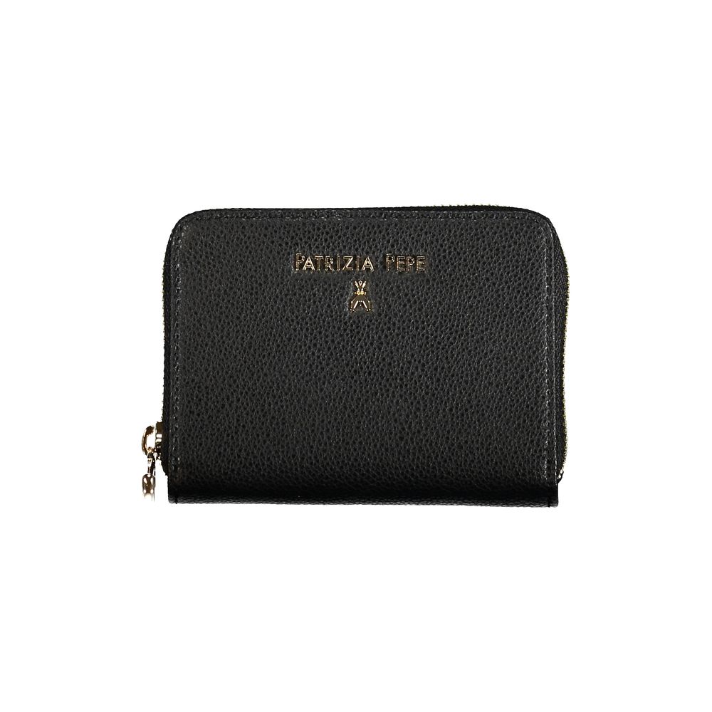 Cartera de cuero negra para mujer Patrizia Pepe