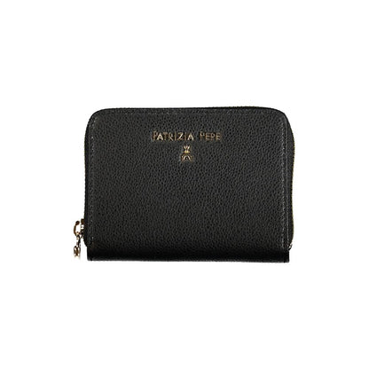 Cartera de cuero negra para mujer Patrizia Pepe