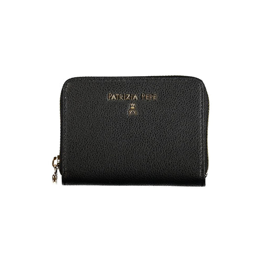 Cartera de cuero negra para mujer Patrizia Pepe