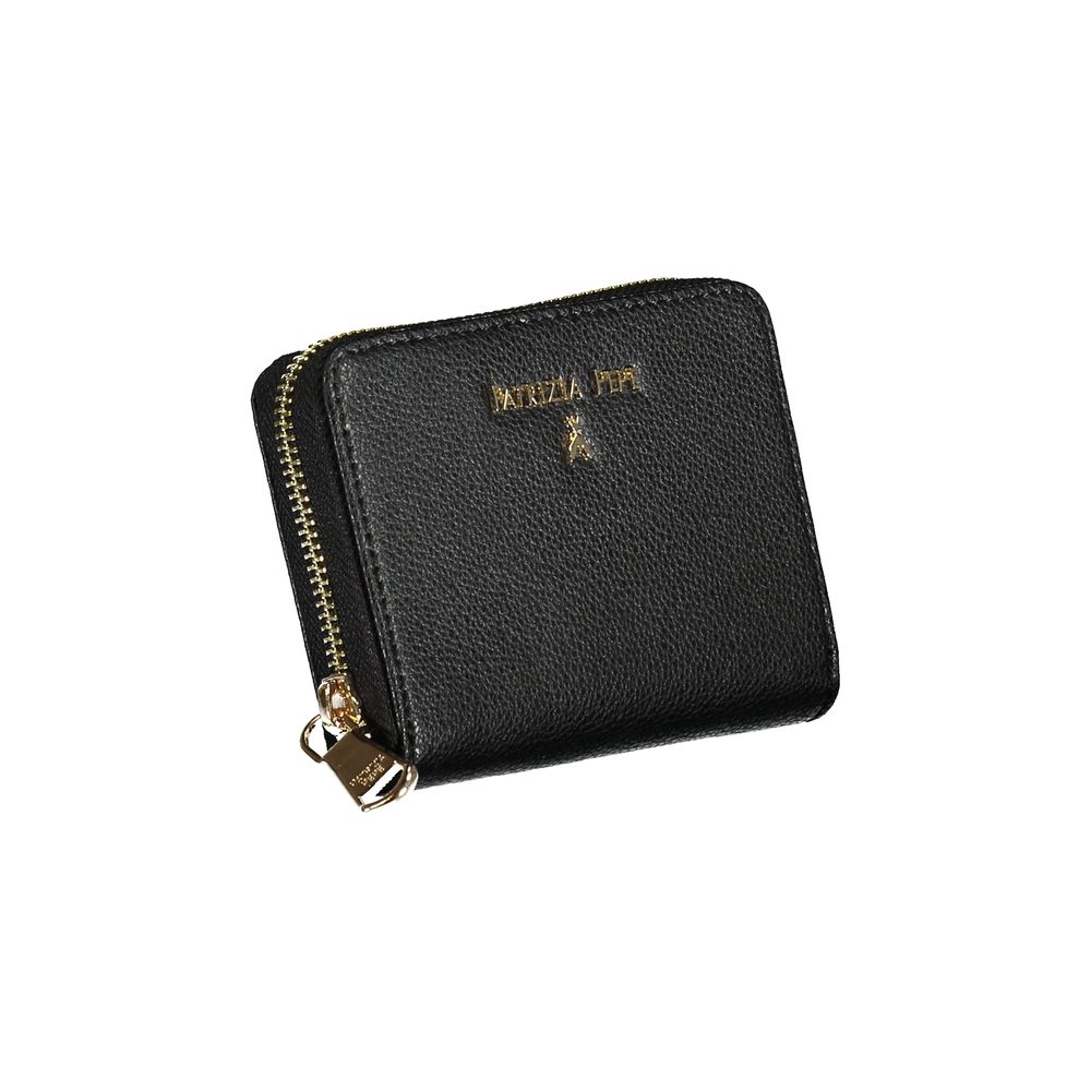 Cartera de cuero negra para mujer Patrizia Pepe