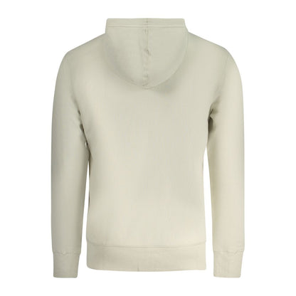 Sudadera con capucha de algodón beige para hombre Calvin Klein