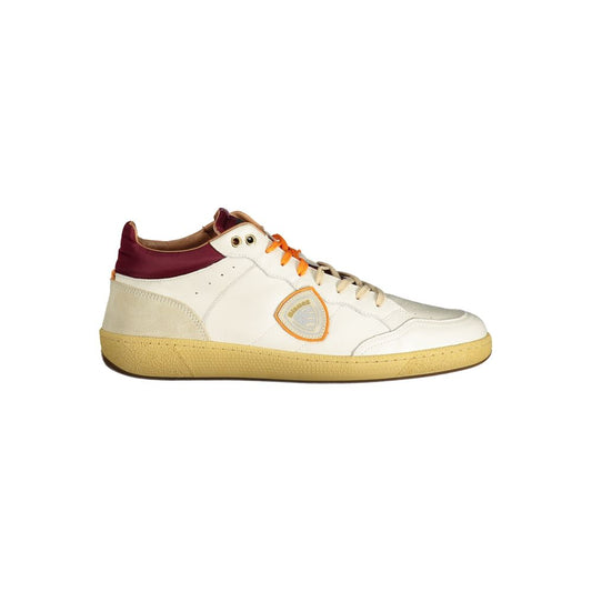 Zapatilla para hombre de cuero blanco Blauer