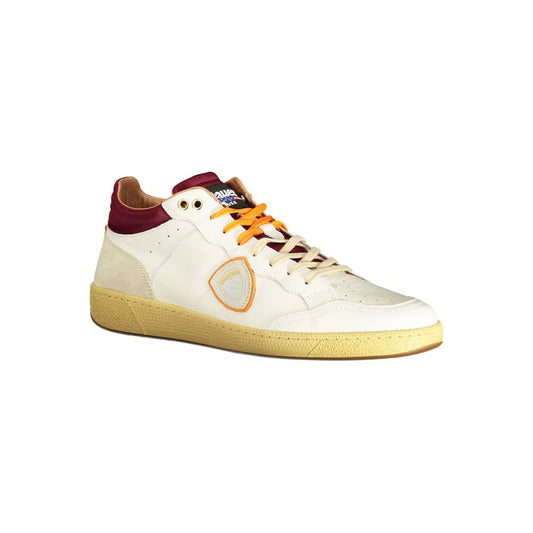 Zapatilla para hombre de cuero blanco Blauer