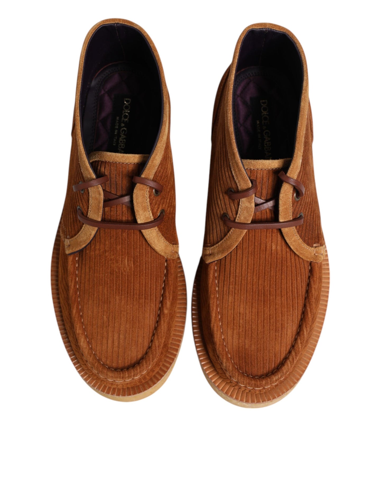 Botines de Desierto de Piel Nobuk Ante Marrón Dolce & Gabbana