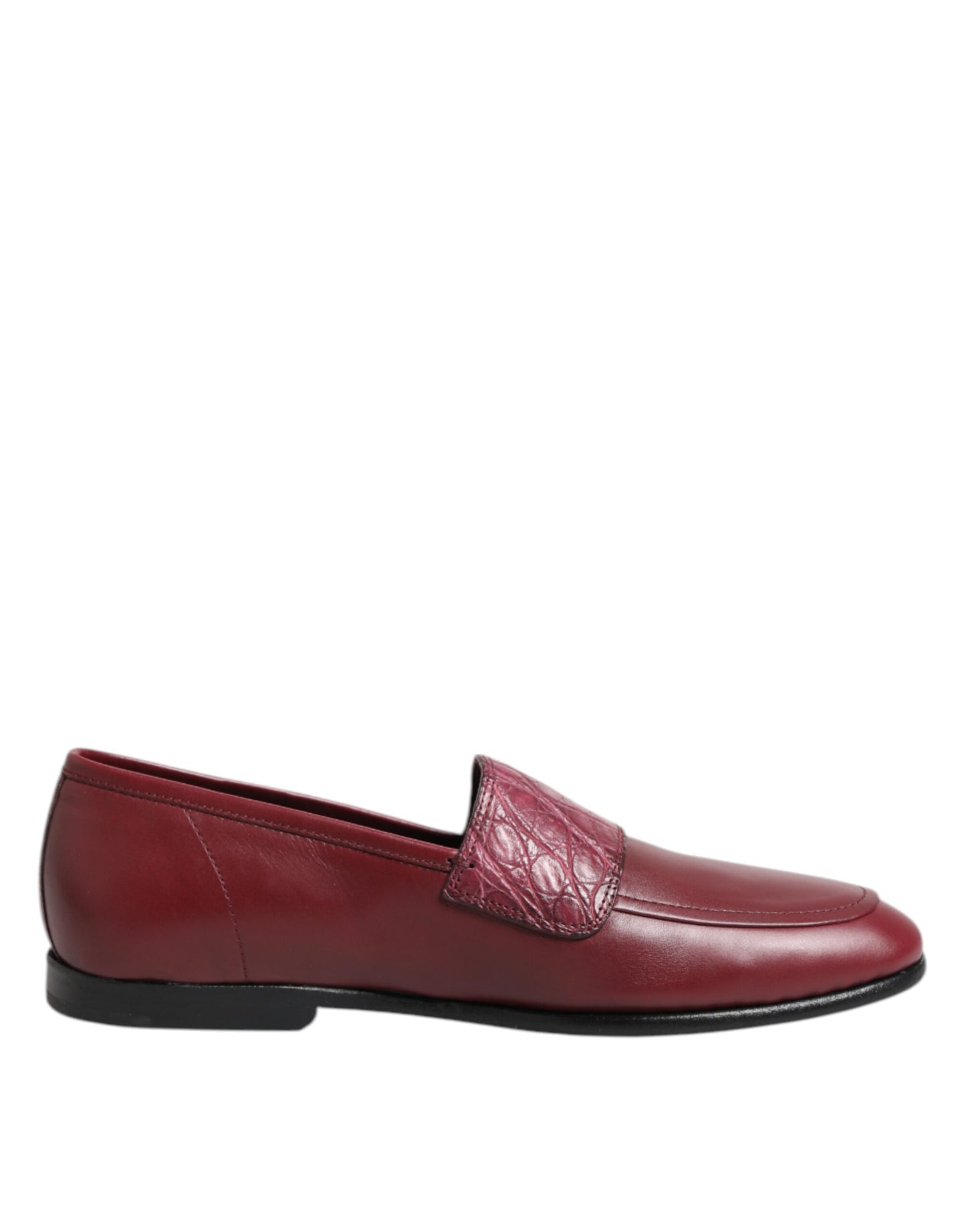 Zapatos de vestir Dolce & Gabbana de cuero burdeos sin cordones