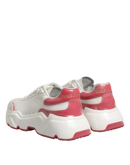 Zapatillas bajas Dolce & Gabbana blancas y rosas Daymaster