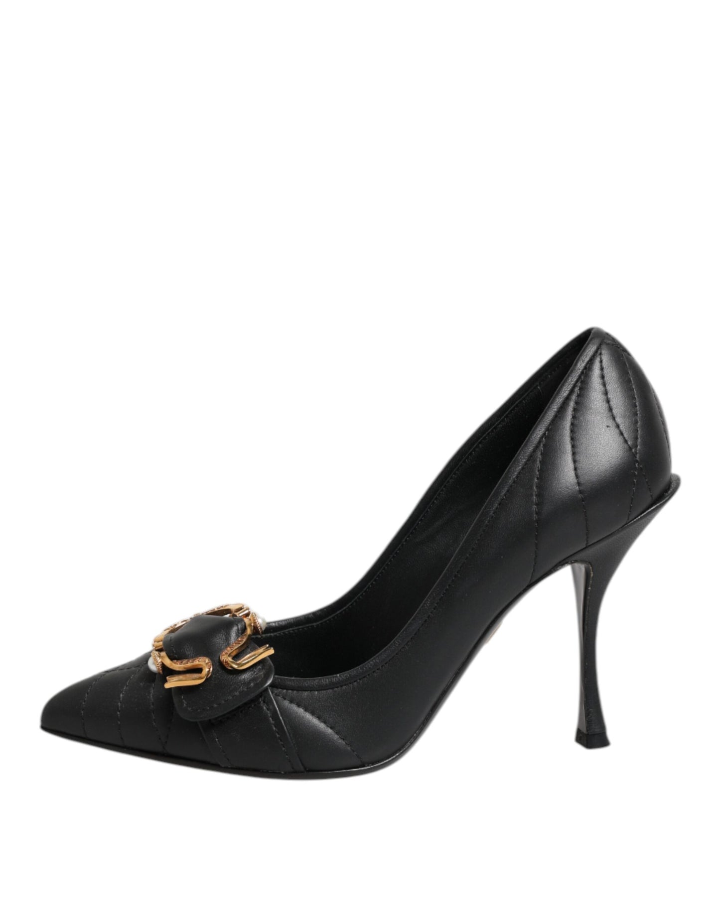 Zapatos de tacón Dolce & Gabbana Devotion de cuero negro
