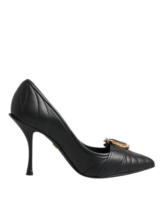 Zapatos de tacón Dolce & Gabbana Devotion de cuero negro