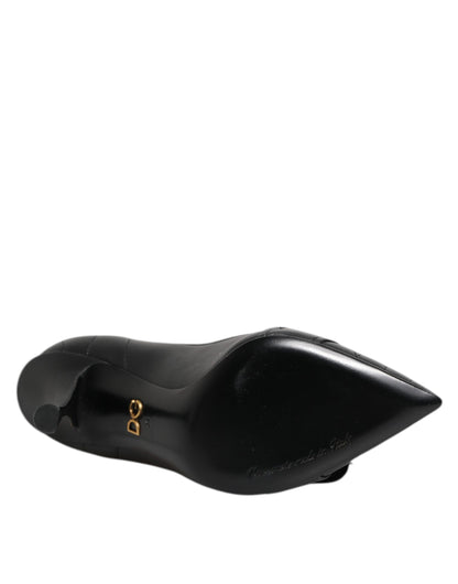 Zapatos de tacón Dolce & Gabbana Devotion de cuero negro