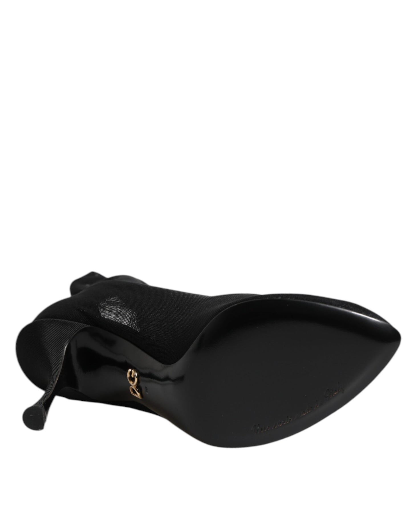Botines de Dolce & Gabbana de malla elástica de seda negra