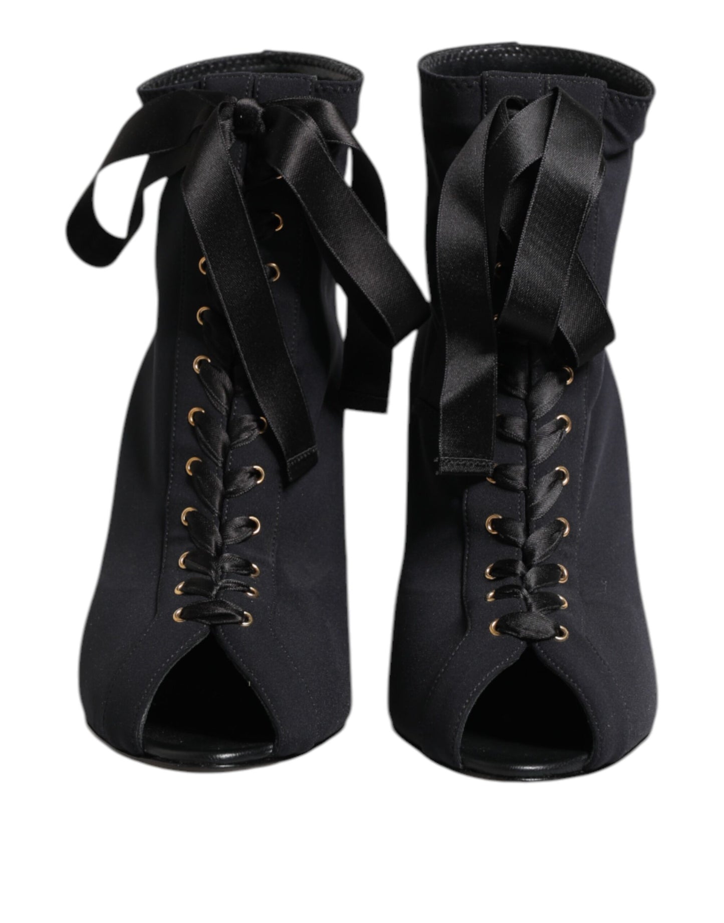 Dolce & Gabbana Zapatos de tacón de aguja negros con cordones