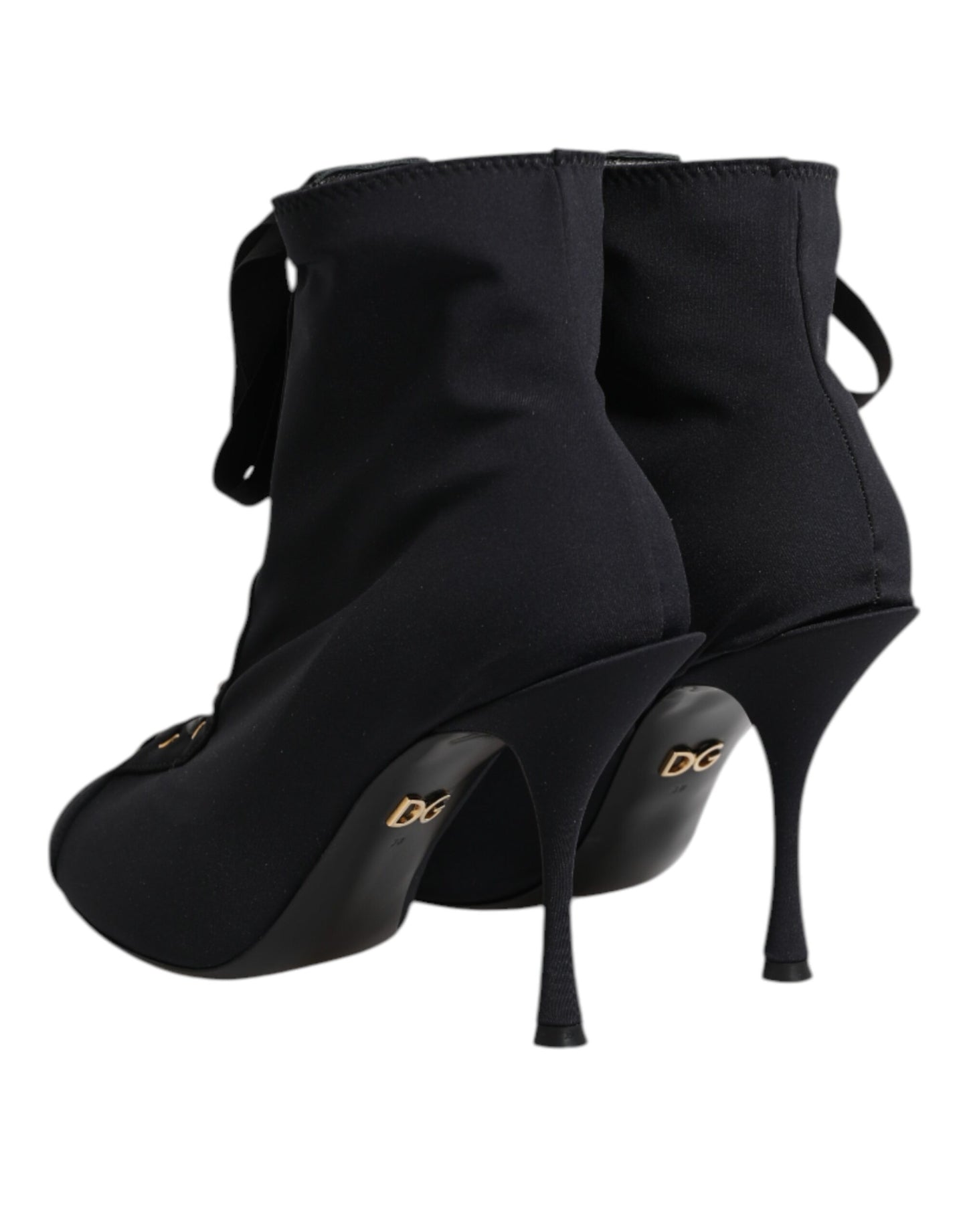 Dolce & Gabbana Zapatos de tacón de aguja negros con cordones