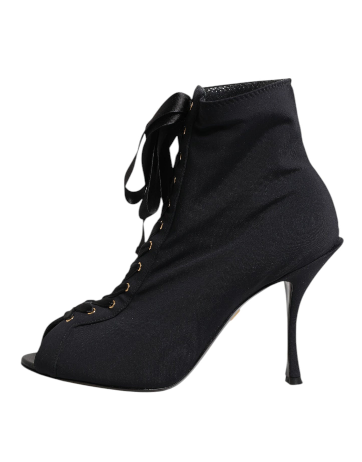 Dolce & Gabbana Zapatos de tacón de aguja negros con cordones