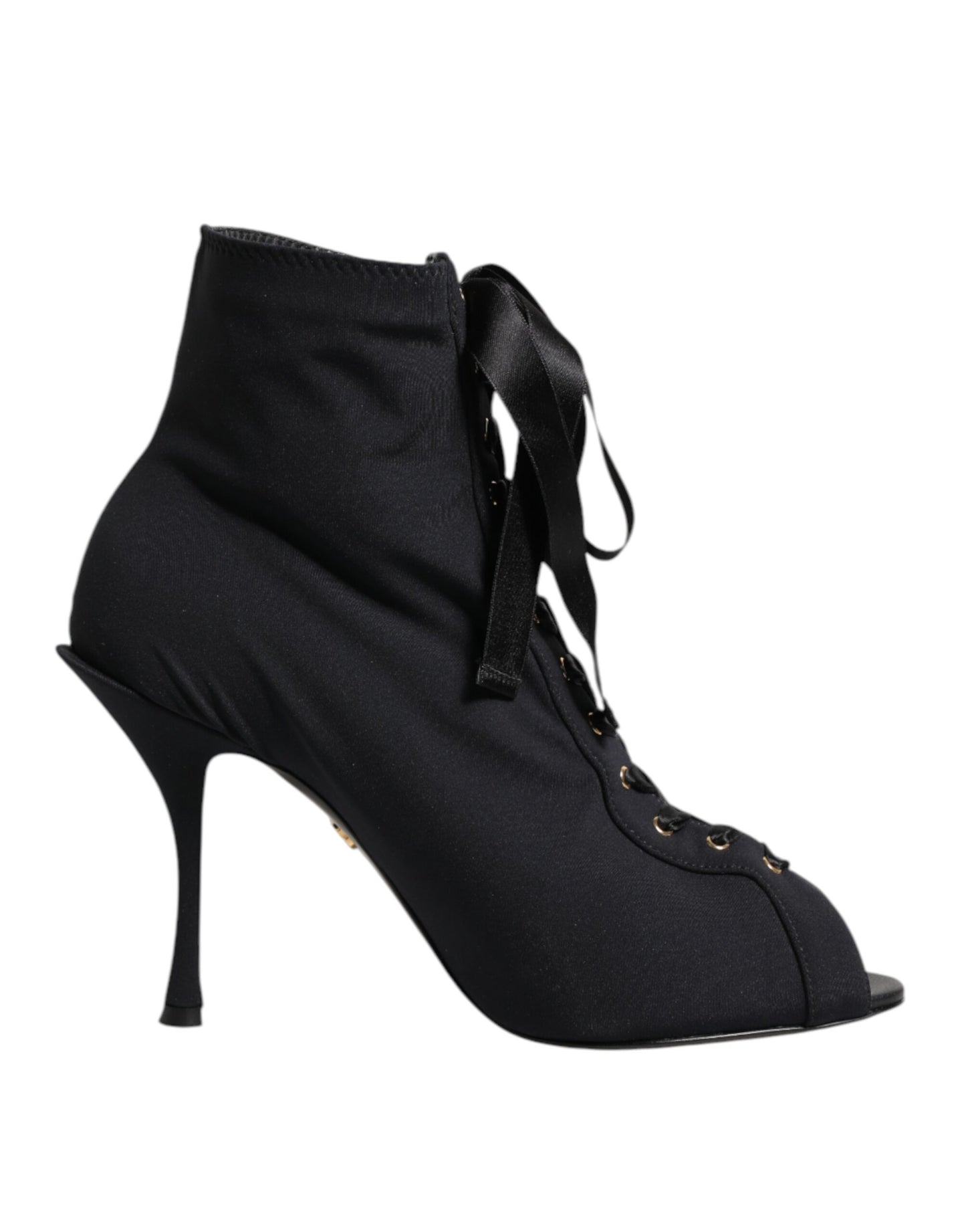 Dolce & Gabbana Zapatos de tacón de aguja negros con cordones