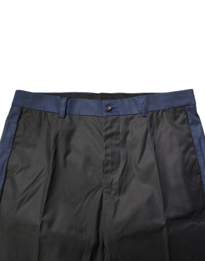 Pantalón capri/chino 3/4 de algodón gris azulado de Dolce & Gabbana