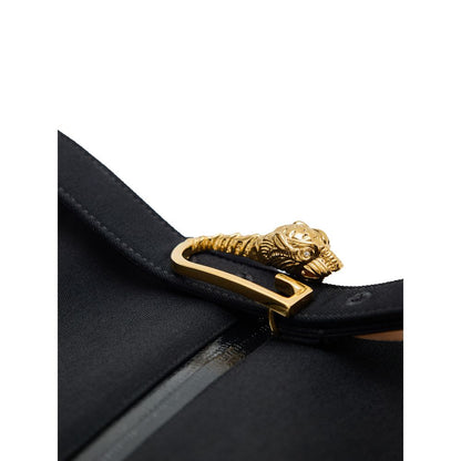 Falda midi Gucci de lana negra