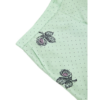 Pantalones informales de seda verde Gucci