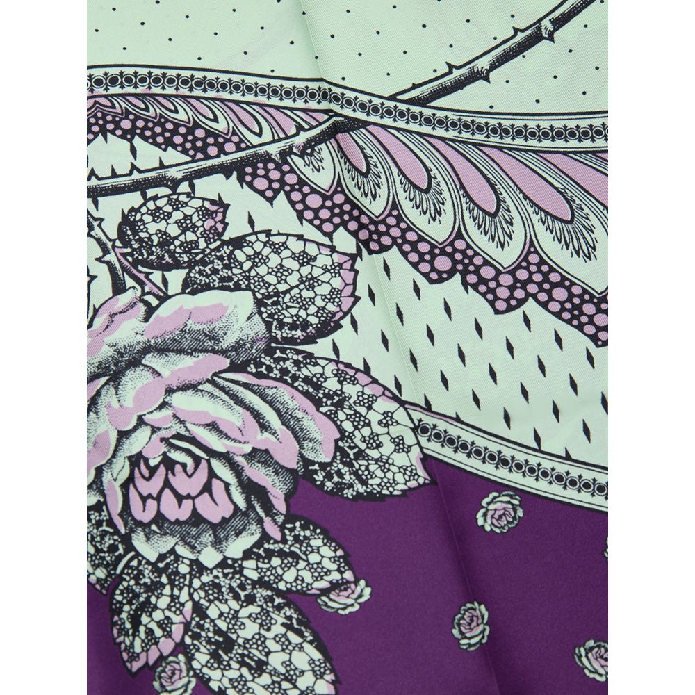 Pantalones informales de seda verde Gucci
