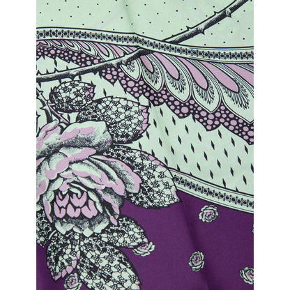 Pantalones informales de seda verde Gucci